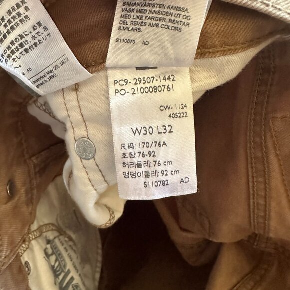 Levi's 502™ Taper Fit Men's Jeans - Otter Tan- 30x32 (2) - Picture 9 of 10